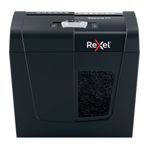 AKTION: Rexel Secure X6 Aktenvernichter mit Partikelschnitt P-4, 4 x 40 mm, bis 6 Blatt, schwarz mit 5 Euro CashBack