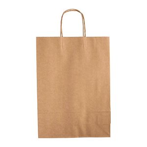 folia Papier-Tragetaschen XL braun 31,0 x 42,0 cm, 15 St.