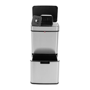 Hailo Öko Vario XL Mülleimer 50,0 l silber, schwarz, 1 St.