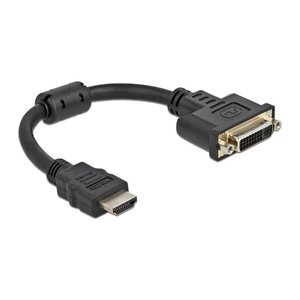 DELOCK HDMI Adapter St > DVI 24+5 Bu 4K 30Hz 0,20m