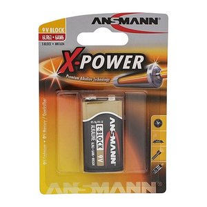 ANSMANN Batterie X-POWER Alkali-Mangan E-Block 9,0 V, 1 St.