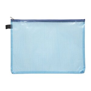 FolderSys Reißverschlussbeutel DIN A4 blau 0,15 mm, 10 St.