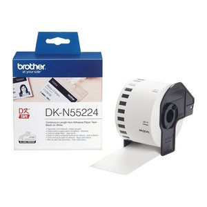 brother Endlospapierrolle für Etikettendrucker DK-N55224 weiß, 54,0 mm x 30,48 m, 1 Rollen