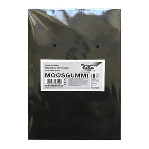 folia Moosgummi schwarz 10 Bogen