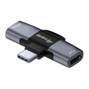 Equip Adapter USB-C->2xUSB-C 10Gbps PD 100W Alu.
