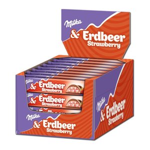 Milka Erdbeer Schokoriegel 36x 36,5 g, 1 St.