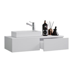 VCM my bath Badmöbel-Set 2-teilig Gudas 914874 weiß 85,0 x 35,0 x 14,0 cm