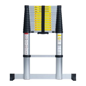 pavo Teleskopleiter silber 12 Sprossen, H: 380,0 cm
