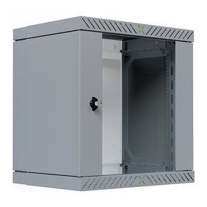 EFB 19" Wandgehäuse X-Rack mit Glastür 400-600mm 12HE grau