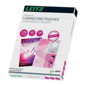 LEITZ Laminierfolien glänzend für A5 125 micron, 100 St.