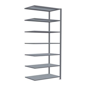 SCHULTE Anbau-Schwerlastregal MULTIplus 150 17770 silber 100,0 x 60,0 x 230,0 cm
