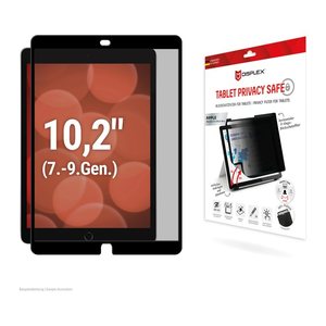DISPLEX® Tablet Privacy Safe Display-Blickschutzfolie für Apple iPad 7. Gen (2019), iPad 8. Gen (2020), iPad 9. Gen (2021), iPad 10,2" (2021)