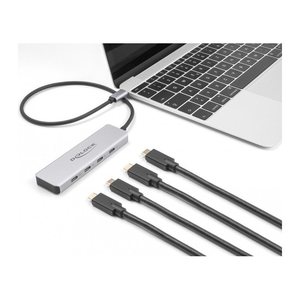 DELOCK USB 10 Gbps USB Type-C Hub mit 4x USB Type-C
