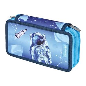 herlitz Federmäppchen befüllt Cosmic Explorer blau 23-teilig, 19,3 x 5,0 cm