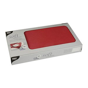 STARPAK Tischdecken soft selection rot 80,0 x 80,0 cm, 20 St.