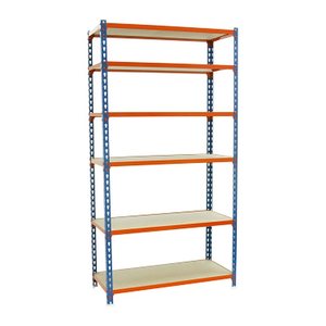 Simonrack Schwerlastregal MADERCLICK SUPERPLUS 6 8435104955604 weiß, braun 110,0 x 50,0 x 250,0 cm