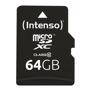 Intenso Speicherkarte microSDXC-Card Class 10, 64 GB, 1 St.