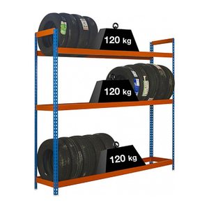 Simonrack Reifenregal AUTOFORTE 8435104986202 blau, orange 120,0 x 45,0 x 200,0 cm