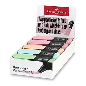 FABER-CASTELL TXTLNR Mini Pastell A Textmarker farbsortiert, 10 St.