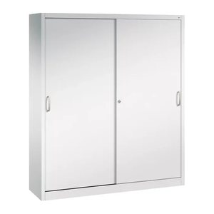 CP Schiebetürenschrank C 2000 Acurado, 2140-00 S10109 lichtgrau 8 Fachböden 160,0 x 40,0 x 195,0 cm