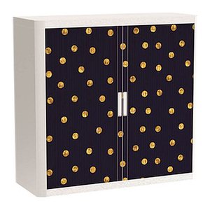 PAPERFLOW easyOffice Classic Chic Rollladenschrank 60068 2 Fachböden 110,0 x 41,5 x 104,0 cm