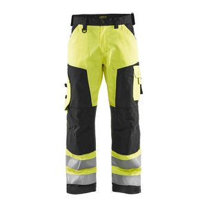 BLAKLÄDER® Herren Warnschutzhose 1566 gelb, schwarz Größe 28