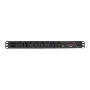 Logilink IP Steckdosenleiste 19" 8fach Einbau 1HE schwarz