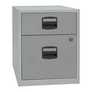 BISLEY Home Rollcontainer silber 2 Auszüge 41,3 x 40,0 x 52,8 cm
