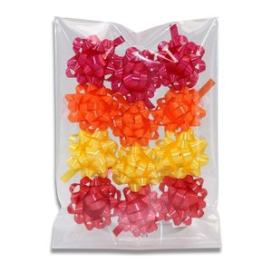 PRÄSENT Geschenk-Schleifen AMERIKA satiniert rot/gelb/orange/pink 10,0 mm x 0,95 m