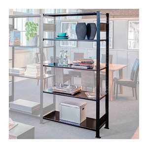 SCHULTE Anbau-Schwerlastregal 32655-LR-S schwarz 100,0 x 50,0 x 200,0 cm