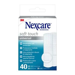 Nexcare™ Pflaster Soft Touch Universal N0540ASNEW weiß, 40 St.