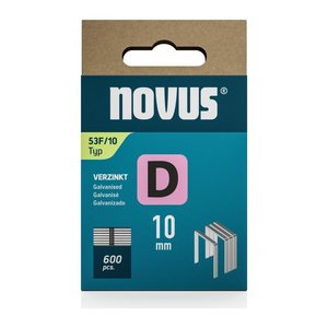 novus Tackerklammern 53F Flachdraht 10 mm, 600 St.