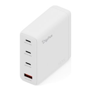 DIGITUS USB-Ladegerät GaN 140W, 3x USB-C, 1x USB-A weiß