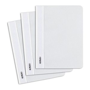 herlitz Schnellhefter Kunststoff weiß DIN A5, 1 St.