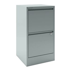 BISLEY Home Hängeregistraturschrank silber 2 Schubladen 41,3 x 40,0 x 67,2 cm, 1 St.