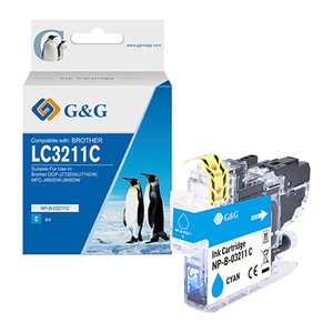 G&G Tintenpatrone kompatibel mit Brother LC-3211C Cyan