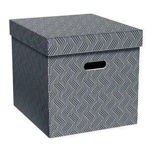 VON LEITZ Aufbewahrungsboxen 29,0 l grau 32,0 x 36,5 x 31,5 cm, 3 St.