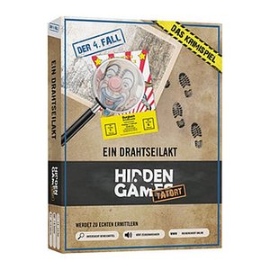 HIDDEN GAMES Tatort Krimispiel Fall 4 Ein Drahtseilakt  Escape-Room Spiel, 1 St.