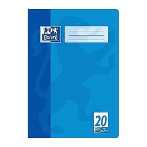 OXFORD Schulheft Lineatur 20 blanko DIN A4 ohne Rand, 16 Blatt, 1 St.
