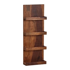 WOHNLING Wandregal sheesham 30,0 x 10,0 x 80,0 cm, 1 St.