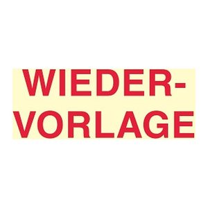 inFO Haftmarker gelb "WIEDERVORLAGE" 3x 50 Streifen
