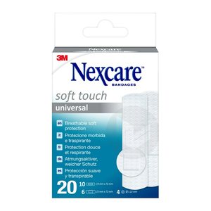 Nexcare™ Pflaster Soft Touch Universal N0520ASNEW weiß, 20 St.
