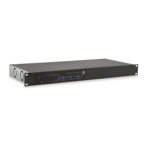 LevelOne PoE+Switch 24xFE PoE/2xGE 150W 19"unmanaged Metall