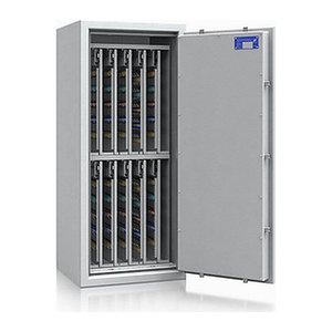 ISS safe4key Schlüsseltresor lichtgrau mit 880 Haken, Doppelbartschloss, 50,0 x 42,0 x 115,0 cm, 1 St.