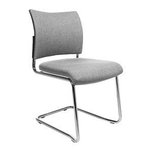 Topstar Besucherstühle Visit 20 NV390 G23 grau Stoff, 2 St.
