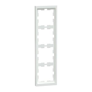 MERTEN  4-fach Steckdosenrahmen MEG4040-6535 D-Life weiß 29,4 x 8,1 cm, 1 St.