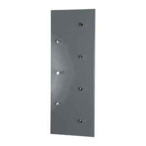 HAKU Möbel Wandgarderobe 42190 grau Holz 7 Haken 80,0 x 30,0 cm, 1 St.