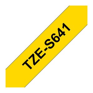brother Schriftband TZe-S641 TZES641, 18 mm, schwarz auf gelb, 1 St.