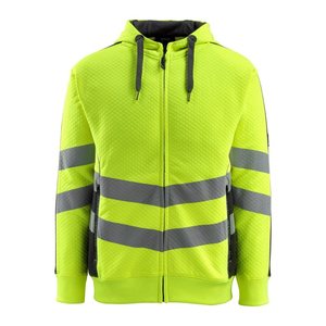 MASCOT® unisex Warnschutz-Langarmshirt Corby gelb, schwarz Größe 3XL, 1 St.