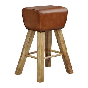 WOHNLING Barhocker WL6.011 braun Leder, 1 St.